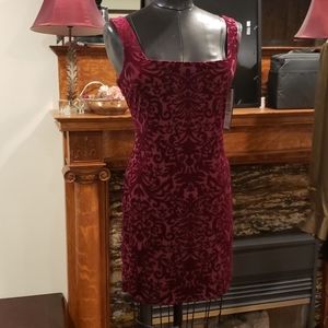 Burn out velvet mini dress